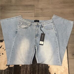 Whitefox Light Blue Wide-Leg Jeans